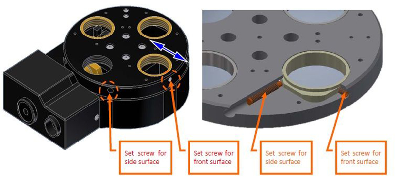 电动物镜转台尺寸图